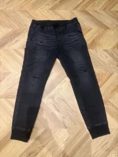 ANTIBAL ブラックデニムパンツ Lサイズ