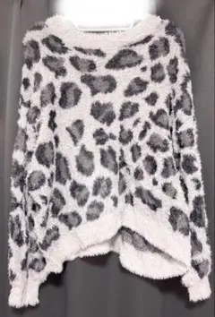 アベイル ヒョウ柄ニット 6L