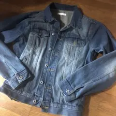 デニムジャケット　M Gジャン　ブルー　Mサイズ　綿100 秋物