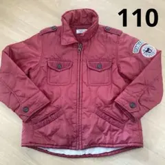 【110】ダブルビー ＊DOUBLE.B＊赤アウター子供服・冬・中古品