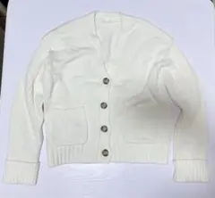 GU Sサイズ　コットンブレンドダブルポケットカーディガン