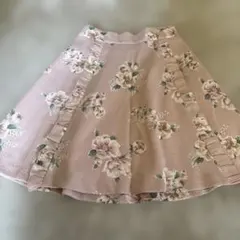 evelyn 花柄台形スカート ピンク Mサイズ
