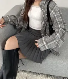 【良品】OLIVE des OLIVE チェックBigシャツ チェックシャツ