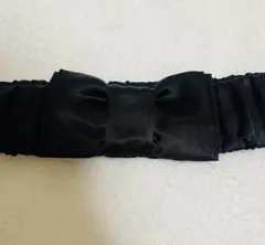 リボン付きブラックベルト