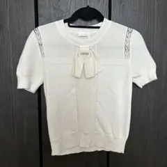 See By Chloé 半袖ニット リボン ホワイトのサムネイル