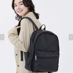 LeSportsac Route Backpack ヘリンボーン 3747 黒のサムネイル