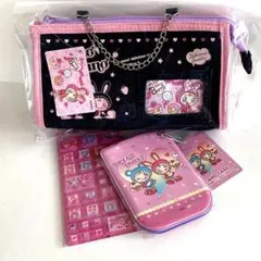 mezzo piano デニムポーチ　カードケース　タイルシールシール