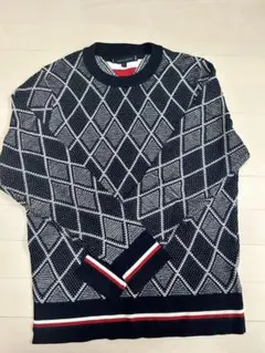TOMMY HILFIGER ダイヤモンドパターン セーター M