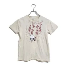 I’m Doraemon Tシャツ Mサイズ ベージュ 桜プリントのサムネイル