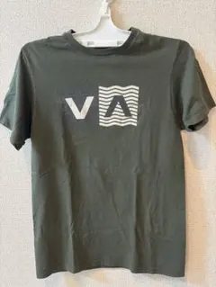 RVCA Tシャツ オリーブ ロゴプリント