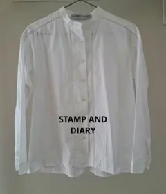 STAMP AND DIARY　ブラウス　白