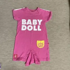 BABY DOLL ピンクロンパース 王冠デザイン