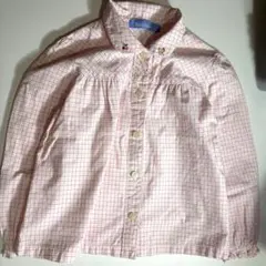 familiar チェック柄 長袖シャツ （110cm）