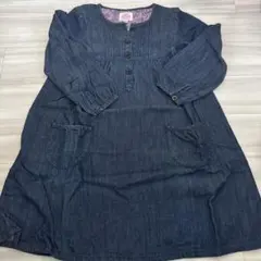 ユニクロ デニム長袖ワンピース