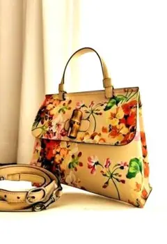 激レア✨グッチ バンブーデイリー ブルームス 2wayショルダーバッグ 花柄のサムネイル