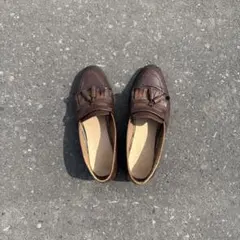 ysl ブラウン　タッセルローファー　26cm