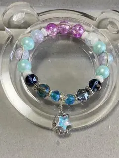 ハンドメイド 星型チャーム ブレスレット