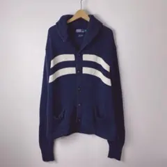 タ*ゼ様 90s ポロバイラルフローレン　ローゲージ　カーディガン　ヘビーウェイ