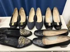 Salvatore Ferragamo パンプス ネイビー