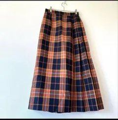 チェックプリーツスカート