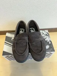 VANS ヴァンズ ローファー スリッポン スエード ブラウン 27.0cmのサムネイル