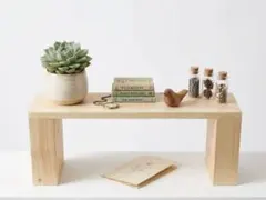 ヒノキ木製ラック シンプル ディスプレイ用のサムネイル