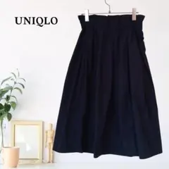 zC778【M】UNIQLO フレアスカート 無地のサムネイル