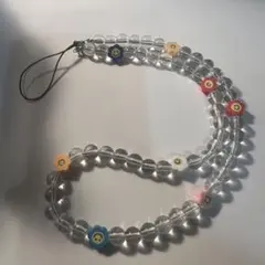 ストラップ　お花