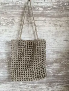 麻ひもネットバッグ / Sサイズ / ハンドメイド