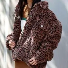 ブラウン フリースジャケット