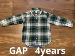 GAP   105   4years  長袖チェックシャツ・飛行機ロンT セット