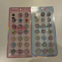 ほっぺちゃん　おはじきシール　キラコロ　サン宝石　カミオジャパン　2点セット