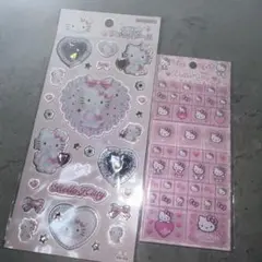サンリオ　ハローキティ　キラキラジュエルシール　タイルシール