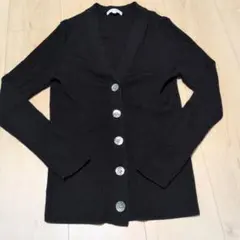 PLST プラステ カーディガン 洗える ブラック Msize　日焼け防止