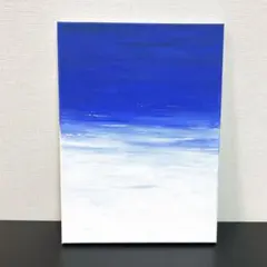原画/Rhythm of Blue】 海の絵 アクリル画 波 18×18cm - メルカリ