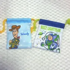 ピクサー　ミニ巾着　 トイストーリー ウッディ　バズ・ライトイヤー ニモ　ドリー