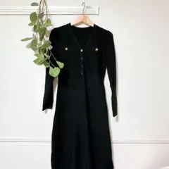 【美品】Dazy ニットワンピース ブラック S