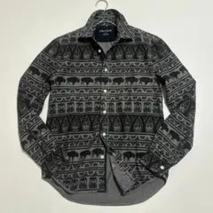 【美品】ポールスミス 長袖 シャツ アニマル ボタニカル 総柄 M ボタン2種類