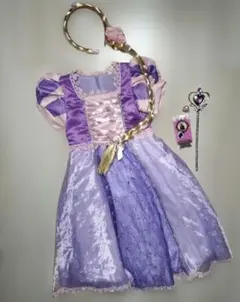 ラプンツェル　ドレス110＆カチューシャセット他