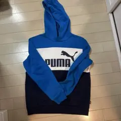 PUMA パーカー 青/白/紺 150cm