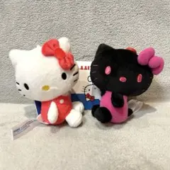 ハローキティ カラビナ付きマスコット　なつかしモチーフマスコット　２種セット