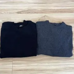 UNIQLO 無印良品　クルーネックセーター 2枚セット