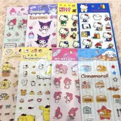 ୨୧サンリオ　ぷっくりドロップシール　８枚セット୨୧