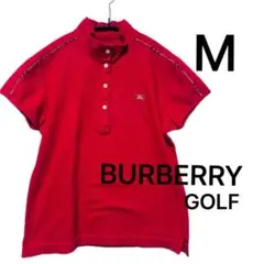 BURBERRY GOLF M ポロシャツ バーバリー 半袖 赤 ゴルフ レッドのサムネイル