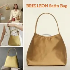 最終価格　未使用　BRIE LEON ブリーレオン　ミニ金サテンバッグ 2way