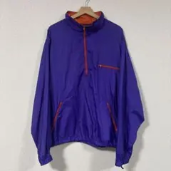 【好配色】 90s LANDS' END ナイロン アノラック ハーフジップ