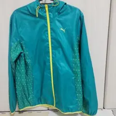 PUMA ウィンドブレーカー Lサイズ ターコイズ