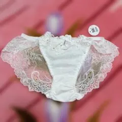 ♡レース装飾 Mサイズ ♡ホワイトショーツ