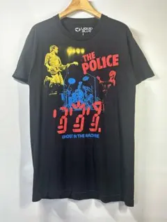 POLICE ポリス ゴーストインザマシーン Tシャツ 黒 S リキッドブルーのサムネイル