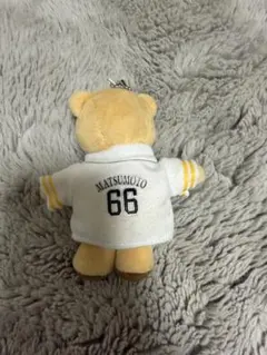 SoftBank Hawks ぬいぐるみキーホルダー 66番　松本裕樹